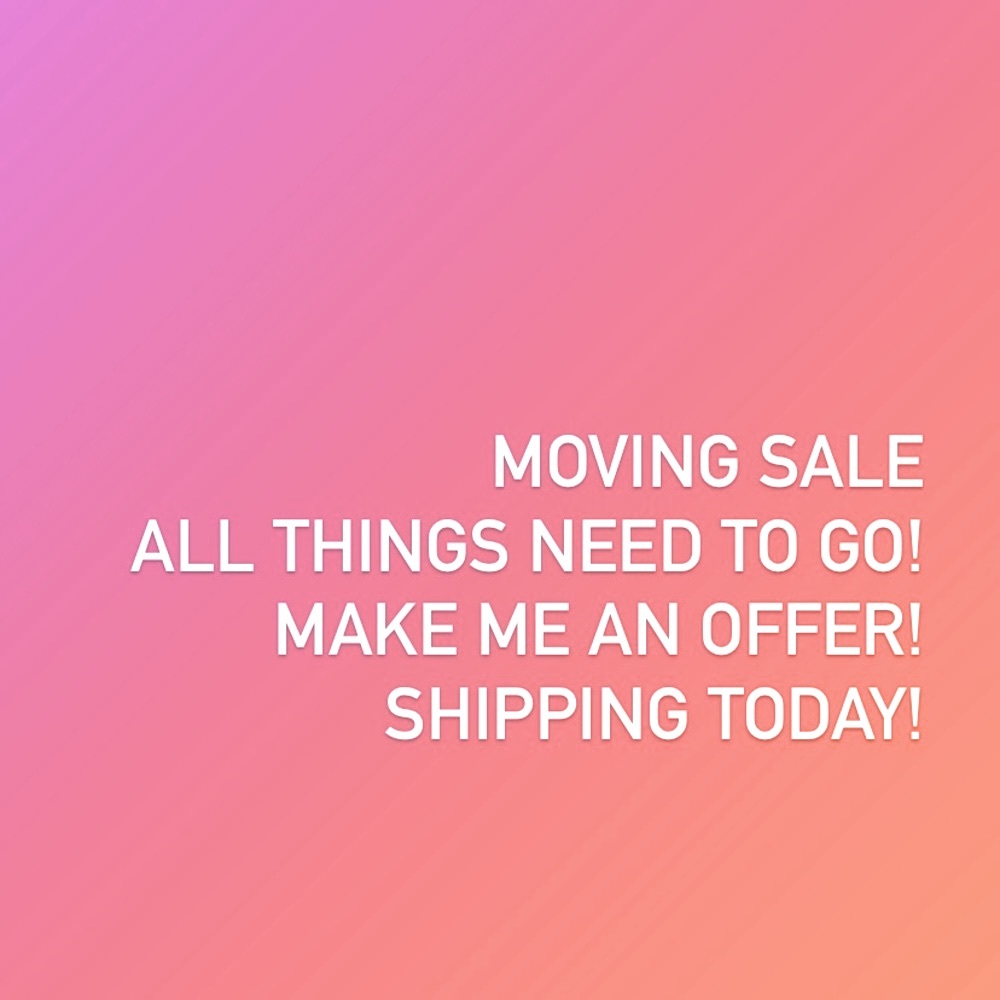 Moving sale